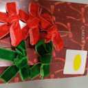 Carole Velvet Hair Bow Clips Set – 6 Pack Red & Green Christmas Bows, Mini Velvet Ribbon Hair Accessories for Women, Girls, and Holiday Outfits