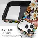 for iPhone 17 Pro Max Case Floral Design | Compatible with MagSafe | 6.6ft Drop Tested | Cute Flower Girly Protective Designer Cases for Women (Colorful Flower Gradient)