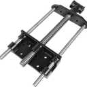 HFS(R) Woodworking Bench Vise, Heavy Duty Front Screw Vise for Workbench Chrome plating Leg Vise Hardware Woodworking (7IN)