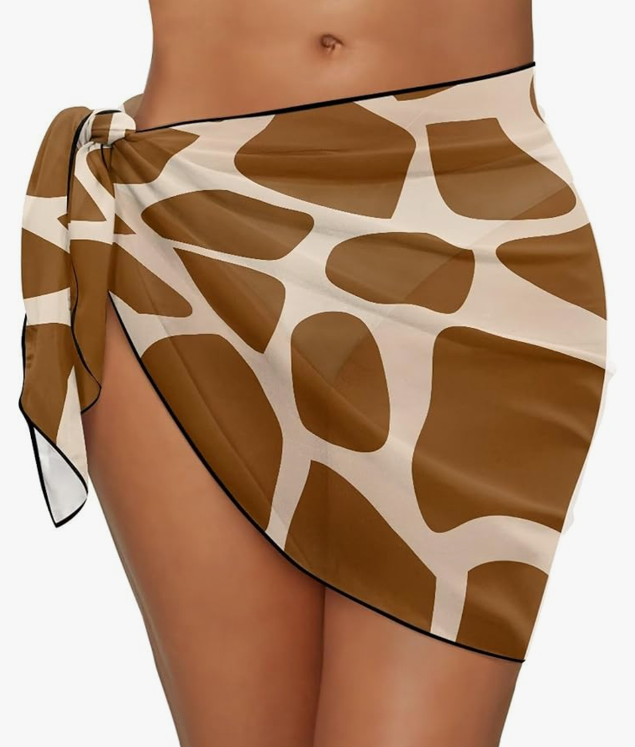 Women's Sarong Coverups Beach Wrap Sheer Bikini Chiffon Cover Ups for Swimwear