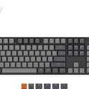 Keychron K10 Full Size 104 Keys Bluetooth Wireless Mechanical Gaming Keyboard for Mac Windows K Pro Brown Switch, Multitasking/White LED Backlight/USB C Wired Computer Keyboard