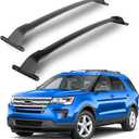 Heavy-Duty Aluminum Roof Rack Cross Bars Fit for Ford Explorer 2016-2019, 220LBS Crossbars Compatible with Roof Rails, Adjustable Low-Profile Design for Cargo Box, Kayak, Bike, and Luggage Carrier