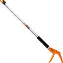 KSEIBI 143010 Long Reach 3.5 ft (1.0m) Cut & Hold Bypass Pruner - Lightweight Aluminum, Rust-Resistant, Ergonomic Grip, 1/4" Max Cut - Ideal for Precision Gardening & Pruning