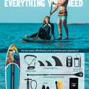 SKADDLES 106 Portable Inflatable Stand Up Paddle Board (SUP) for Adults and Youth with Non-Slip Deck Complete Accessories Kit, Perfect for Fishing, Yoga, Fitness & Family Fun (TropiNest)