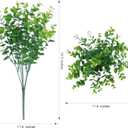 HyeFlora Artificial Plants for Outdoors Outside Spring Summer Decoration, 12 Bundles Faux Eucalyptus Leaves Stems Bulk Fake Greenery Branches Look Real UV Resistant for Home Porch Patio Planter Yard
