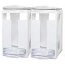 Nurse & Nourish 2 Pack Breast Milk Storage Tower - Convenient Storage for Milk Freezer Bags - Efficiently Store in Freezer Organizer Tower Breast Storing Containers for Up to 120oz