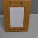 CustomGiftsNow I Love My Great_Grandpa Laser Engraved Wooden Wall Hanging/Tabletop 4x6 Picture Group Family Vertical Portrait Natural Alder Wood Photo Frame