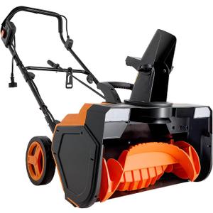 VEVOR Electric Snow Blower, 23 inch 15A Corded Snow Thrower with Dual LED Headlights & 180 Rotating Chute, 25FT Throwing Distance, 12" Depth Clearing, Walk-Behind Snowblower for Driveway Sidewalk