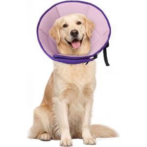 Dog Cone for Large Dogs After Surgery, Soft Dog Cone Collar for Dogs to Stop Licking, Adjustable Comfy E-Collar Alternative Lightweight Post-Surgery Recovery Elizabethan Collar for Pet (XL(Neck Girth:16.54"-21.65"))