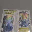 2 Pack Silver Metallic Tinsel Foil Curtains, 3.28 FT x 7.05 FT Glitter Silver Fringe Curtains, New Year Door Streamer Tinsel Backdrop Photo Booth for NYE Party Birthday Engagement Party Decorations