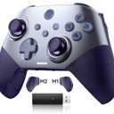 EasySMX X10 Wireless PC Controller with Dual Hall Effect, Bluetooth Controller for PC/Switch/Steam/Android TV, Mobile - Include a White Swappable Faceplate, Compatible with Black Myth: Wukong