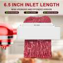 Professional Meat Tenderizer for KitchenAid Mixer, Meat Tenderizer Machine, Dishwasher-Safe Attachment with 6.5" Inlet, Perfect for Home & Restaurant Chefs, Hunters, White