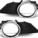Munirater 2-pack Front Bumper Fog Light Cover Grilles Replacement for Sienna Base LE XLE 2011-2015 Driver and Passenger Side 52040-08010, 52030-08010