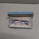 Clarity Blue Glasses, Self Adjusting Reading Glasses, Blue Light Blocking Glasses for Men Women, Case & Cloth Included