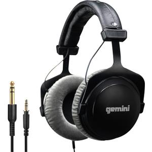 Gemini Pro Headphones  53mm Drivers, Closed-Back, Deep Bass, Soft Cushions, 1/4" Adapter  for DJs, Producers, Podcasting, Gaming & More (DJX-1000)