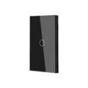 WiFi Smart Touch Light Switch,1-Button Single-Gang Wall Switch,Neutral/No Neutral Wire Required,110220V 50/60Hz,2.4GHz Tuya/Smart Life,Works with Alexa, Glass Panel,Black