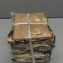 Yeaqee 50 Pcs Mini Metallic Foil Gift Bags with Handles 4x4.75x2.25'' Christmas Tiny Thank You Favor Bag with Tag for Winter Hanukkah Holiday Welcome Wedding Baby Shower Birthday(Kraft, Gold)