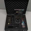 VGR 994 Vector Motor Hair Trimmer for Men, 10000 RPM Professional Hair Clippers Beard Trimmer, DLC T Blade Trimmers for Barbers, Cordless Zero Gapped Line Up Clippers with Metal Body, Travel Case