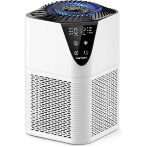 Air Purifiers for Home Large Room up to 1750 Sq Ft, H13 True HEPA Filter Air Purifiers for Bedroom, 25dB Quiet with Fragrance Diffuser for Home,Bedroom,Office (White)