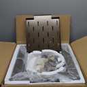 20" Square Garden Water Bowl, Stainless Steel Spilling Water Feature for Outdoor Ponds, and Other Landscaped Areas (Antique Brown Coated)