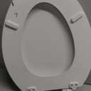 KOHLER Stonewood Quiet-Close, Elongated Toilet Seat Soft Close, Durable Wood, Easy Installation, Universal Fit, Home Essentials, White Finish, K-20466-0