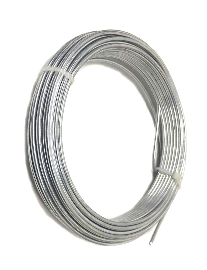 Multi-Purpose Galvanized Steel Wire 14 Gauge Heavy Duty, 32.8ft (10m) Strong & Versatile for Crafts, Gardening, and DIY Projects