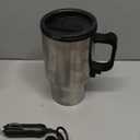 12V Car Heating Cup Car Heated Mug, 450ml Stainless Steel Travel Electric Coffee Cup 14oz. Insulated Heated Preservation Mug