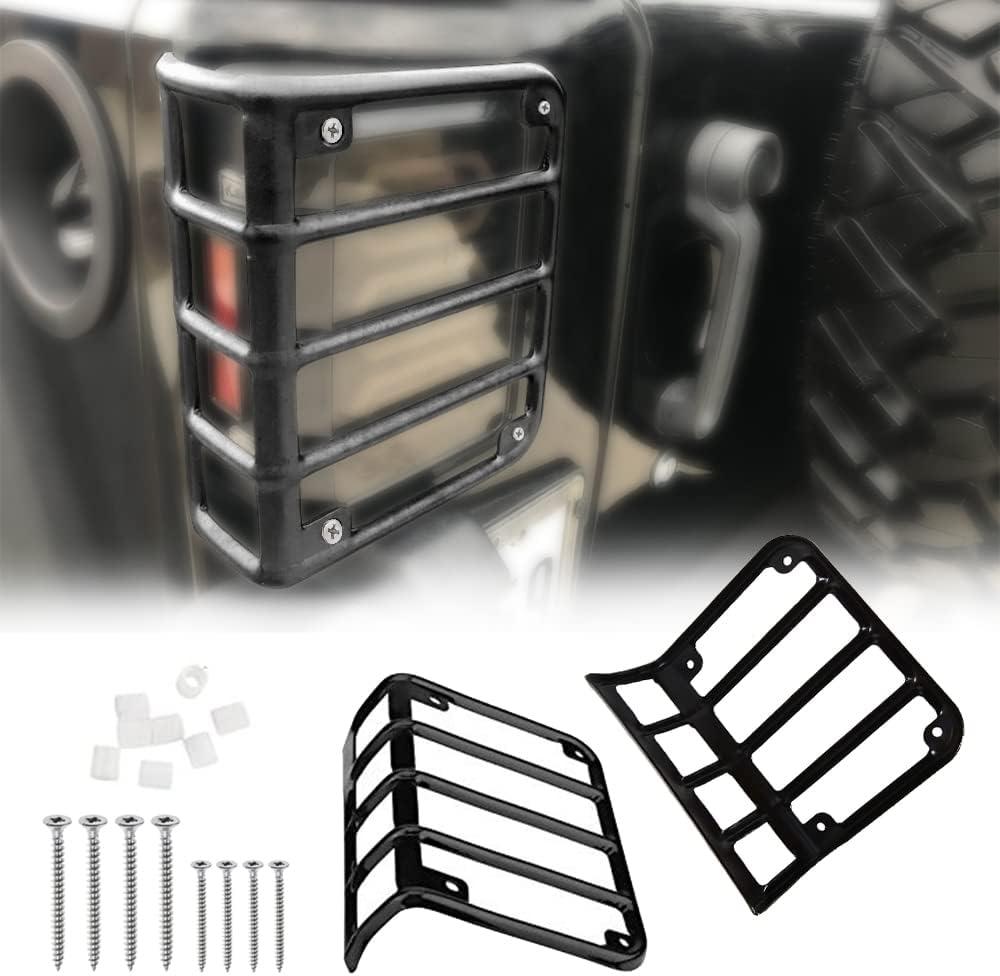 Taillight Cover Compatible with 2007-2017 Jeep JK Wrangler Tail Light Guards Cover, Lights Cover, JK Rear Light Protector, JK Tail Light Protector