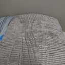 HIGOGOGO Corduroy Recliner Chair Cushion with Lumbar Support Pillow Soft Non-Slip 4" Thick Seat Pad Prevent Buttocks & Back Pain in Seniors (Grey, 12" Backrest)