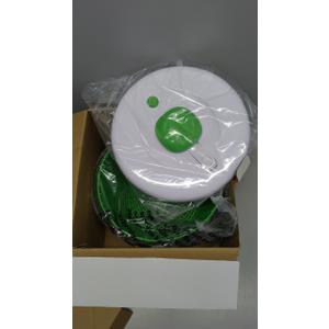 Farberware Easy to use pro Pump Spinner with Bowl, Colander and Built in draining System for Fresh, Crisp, Clean Salad and Produce, 6.6 quart, Green