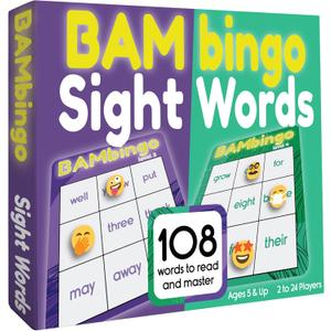 Sight Word Bingo Game Level 3 & 4 - Learn to Read Vocabulary for 1st 2nd 3rd Grade Kids - Dolch's Fry's Site Words Reading Game