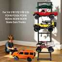 RC Car Stand Display Rack, Universal RC Model Display Shelf, Adjustable RC Car Show Stand for 1/6 1/10 1/12 1/18 1/24 FCX10 FCX24 FCX18 SCX24 SCX18 SCX10 Scale Cars Trucks