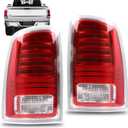 LED Tail Lights Compatible With Dodge Ram 1500 2500 3500 2013-2018 Driver and Passenger Side Taillights Replace 68093078AC 68093079AC CH2800203C CH2801203C