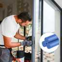 Backer Rod Caulk Saver Blue EPDM Backer Rod for Gaps and Joints Backing Rod Concrete Filler Rubber Backer Rod Joint Filler for Driveway and Wall Cracks (1/4 Inch x 100 ft)