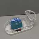 Sponge Holder for Kitchen Sink with Brush Holder and Non-slip silicone support, Kitchen Sink Organizer for Sponge with Rustproof Plastic Base, Soap Dispenser Storage Accessories (Gold, High)