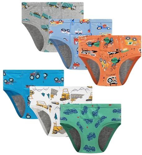 Boboking Boys Training Toddler Underwear Truck Potty Briefs For Boys Size 6