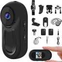 1080P Sports Action Camera, Mini Body Camera with Audio and Video Recording, Wearable Action Body Cam, Portable Recorder with Magnetic Back Clip, Camcorder for Traveling, Pet, Vlogging, Cycling