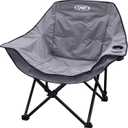 unp Camping Chair for Adults, Portable Folding Sofa Chair, Easy Set Up Patio Chair Lawn Padded Seat Camping Stool Chair for Hunting, Fishing, Outdoor, Beach, Picnics, Home (Gray)
