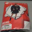 Morph Fallen Angel Costume For Girls With Black Wings, Dark Girl Angel Costume, Halloween Costumes For Girls (Large)