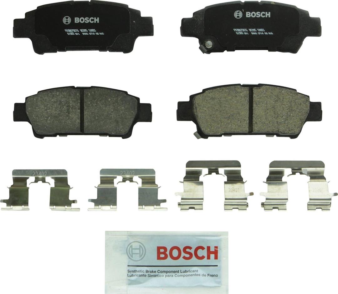 BOSCH BC995 QuietCast Premium Ceramic Disc Brake Pad Set - Compatible with Select Toyota Sienna; REAR