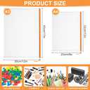 20PCS Mesh Zipper Pouch Bags,File Bags,Toy Storage Bags,Clear Organizer Bags,Suitable for Board Game,Home,School,and Office Organization(10A3+10A4)