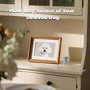 Dog Hair Storage Bottle Keychains Charm Memorial Collector Gift, Pet Fur Keepsake 5pcs with 1pcs Love Metal Photo Frame Locket Keychain (Bichon Frise)