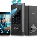 Devo G1 Video Smart Lock with Camera&Doorbell,6-in-1 Keyless Entry Door Lock with App Remote,Fingerprint ID,Auto Locks,Built-in Wi-Fi Smart Deadbolt for Front Door,Easy Install,Waterproof,BHMA Grade 3