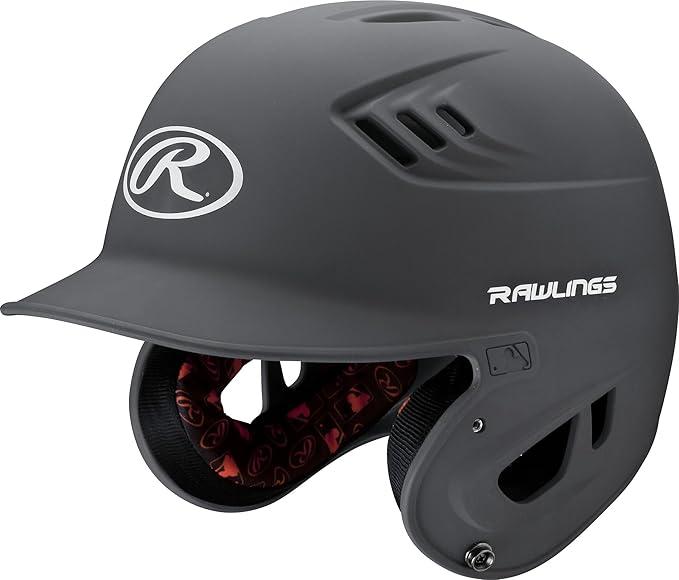 Rawlings | R16 Velo Baseball Batting Helmet | Matte | JR & SR Sizes | Multiple Colors, Size: JR (6 3/8 - 7 1/8)