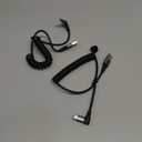 USB to USB-C and Lightning Cable Combo 2 in 1 Coiled Cable Support Apple Carplay & Android Auto [MFi & 3A Fast Charge & Data Sync] Coiled Lightning and USB C Cable for iPhone 17/16/15/14/13/12/Android (2)