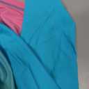 Color Gradient Zipper Long Sleeve Swim Shirt UPF50+ Rash Guard, Medium