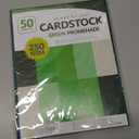 Green Colored Cardstock Thick Paper 50 Sheets, 8.5" x 11" Heavyweight 92lb Cover Card Stock for Crafts and DIY Cards Making