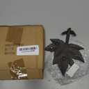 Handcrafted Nautical Decor Cast Iron Maple Tree Leaves Decorative Metal Tree Branch Hooks 6.5"