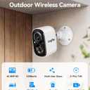 LongPlus 8MP Security Cameras Wireless Outdoor: 4K Battery Powered Security Camera, Outside Camera Support 2.4G/5GHz WiFi, 24/7 Recording, Color Night Vision, AI Motion Detection, SD/Cloud Storage