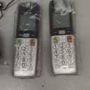 Panasonic Cordless Phone, Easy to Use with Large Display & Big Buttons, Flashing Favorites Key, Flashlight, Call Block, Volume Boost, Talking Caller ID, House Phones, 2 Cordless Handsets - KX-TGU432B (Black)